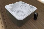 White Outdoor Spa Hot Tub Acrylic Spa Balboa System 54 Total Jets