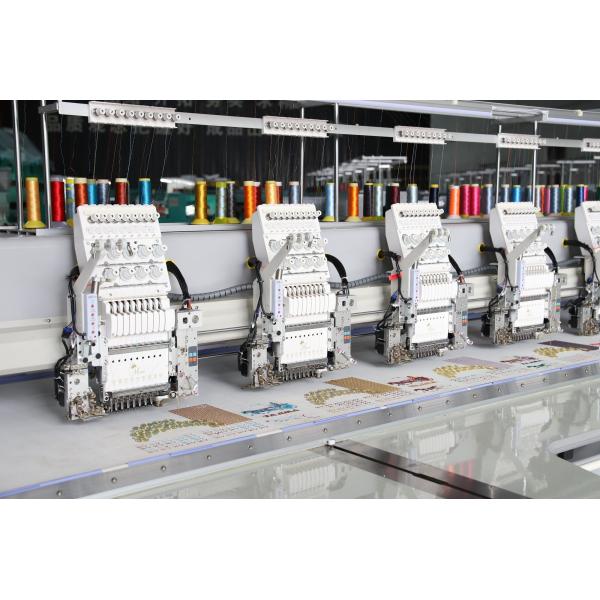 High Speed 6 Heads Computer Sequin Embroidery Machine With Cording Embroidery Function