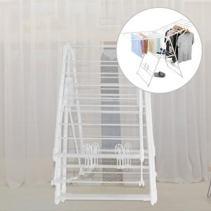 Wholesale Detachable Stainless Steel Foldable Clothes Drying Rack With Wheels from china suppliers