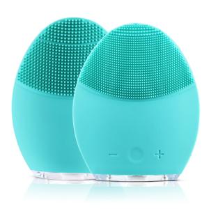 Wholesale Electric Rechargeable Silicone Facial Cleanser Brush Vibration Massage Multi-Functional Beauty Equipment from china suppliers