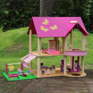 Wholesale Children ISO9001 Castle Wooden Doll House Toys Dream House from china suppliers