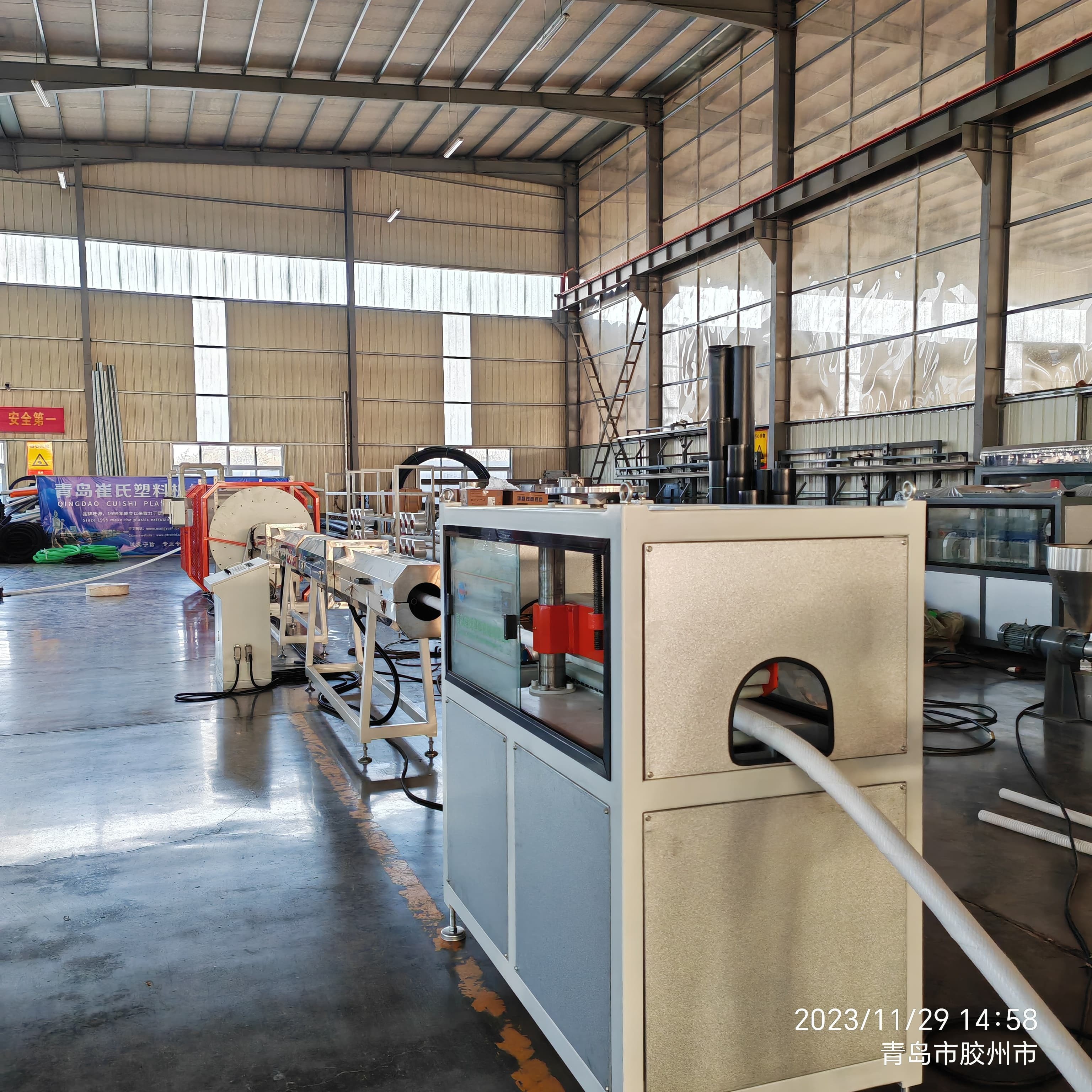 Automated 31kW Installed Power Corrugated Tube Production Line With 1 Year Guarantee