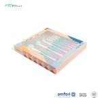 Electroplated Plastic Handle 7pcs Makeup Brush Gift Set