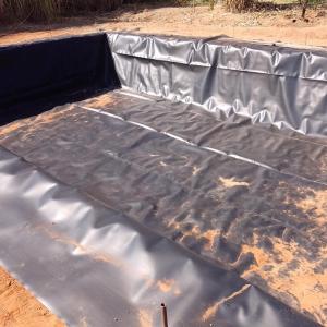 Wholesale HDPE Geomembrane Black Impervious Membrane for Fish Pond Waterproofing in Aquaculture from china suppliers
