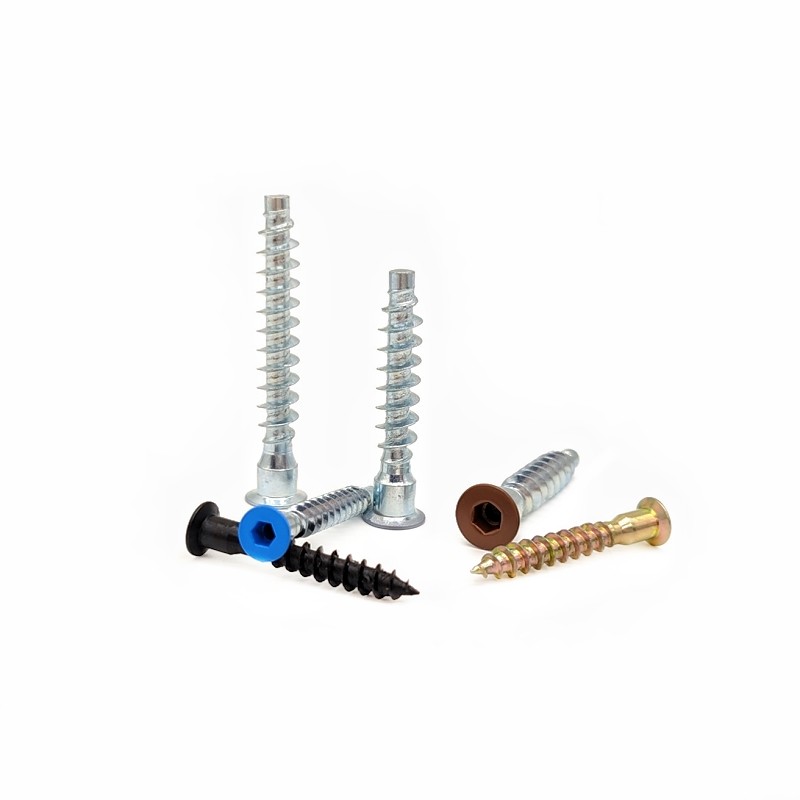 Countersunk Wooden Cabinet Screws Self-Tapping 2.9mm M6*50 M7*28 Flat Head Hexagonal Self-Tapping Screws