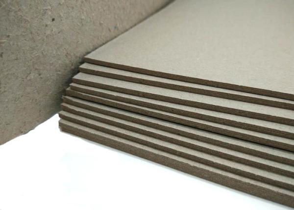 Anti - Curl Gray Paperboard Laminated Cardboard Paper 2mm 1200gsm Thickness