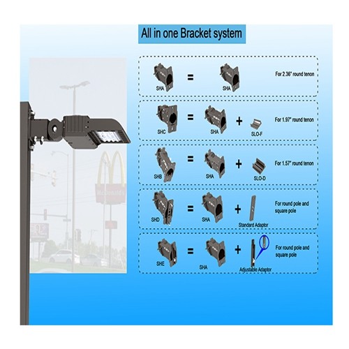 Intelligent Control 50000hrs 200w Led Parking Lot Light