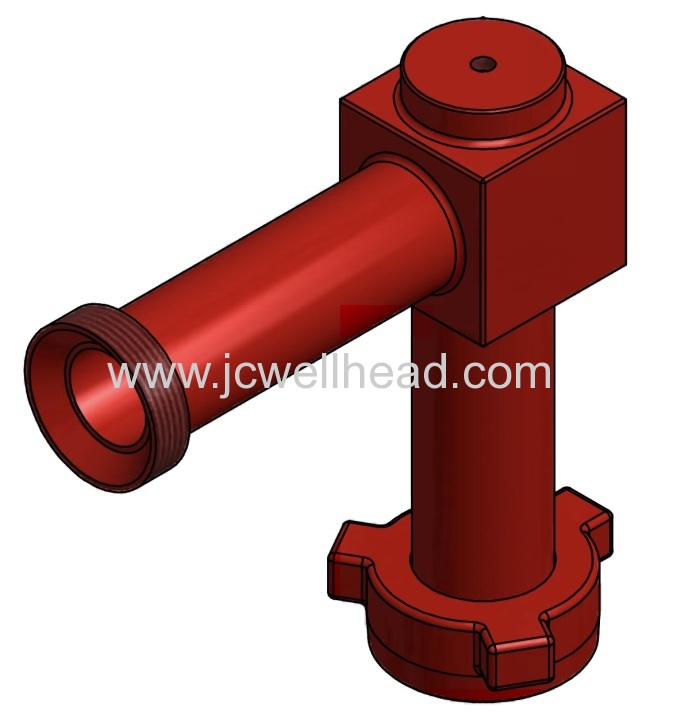 API 6A Wellhead Fittings High Pressure Flanged And Union Elbow 2" 3000 Psi