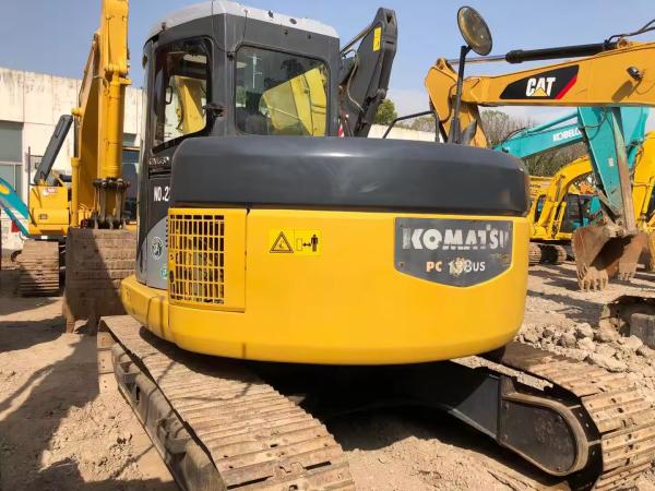 Construction Engineering Used Komatsu Excavators Digger 72KW Komatsu Pc138