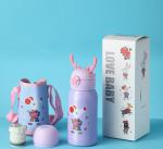 Stainless Steel 17 Oz Unicorn Cups For Kids Cute Insulated Water Bottle With
