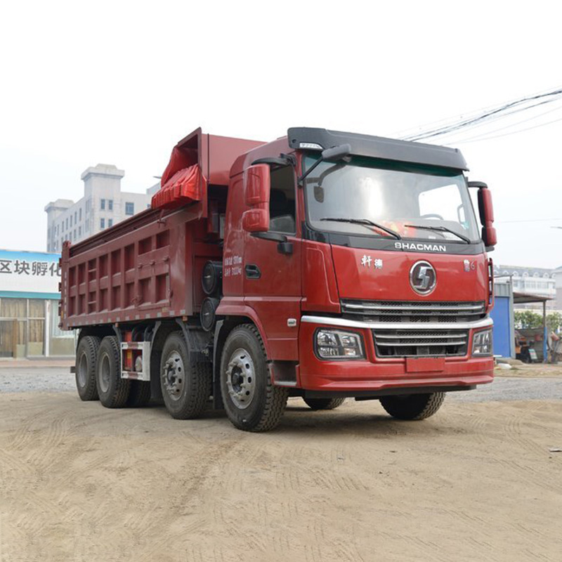 Shacman 8x4 12 Wheels 8m3 24 Cubic Meter 30T White Heavy Used Dump Truck in Good Condition