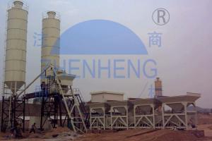 Wholesale HZS35 Portable Electric Stationary Concrete Batching Plant With750L Discharging Volume from china suppliers