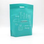 WENZHOU die cut handle non woven carry bag hot sales eco d-cut reusable non