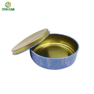 Wholesale Wax Tin Can Eco-Friendly Flat Tin Container D126×H50 mm SGS Certification from china suppliers