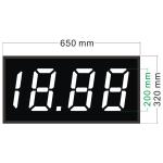 Magnetic Flip 7 Segment Digital Message Display Board Petrol Station Gas Price