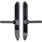 IP65 Antifreezing Aluminum Frame Fingerprint Glass Door Smart Lock