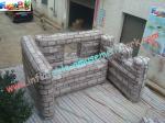 Durable Outdoor Colorful Inflatable Paintball Bunkers , Inflatable Paintball