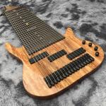 Grand 17 strings bass guitar mahogany body neck rosewood fingerboard wireless