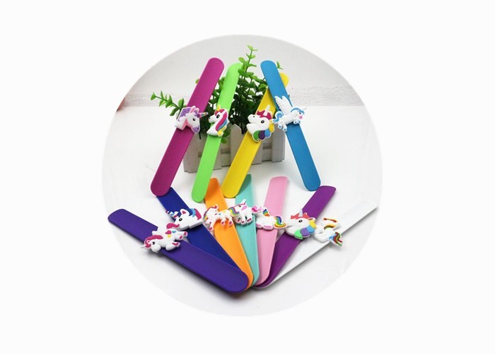 Colorful Custom Silicone Bracelets , Printed Silicone Wristbands For Kids