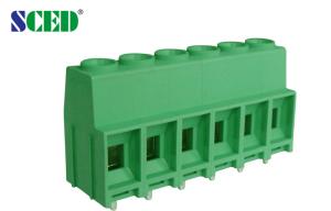 Wholesale Green Color 9.52mm PCB Screw Terminal Block 300V 30A 2-16 Poles M3 from china suppliers