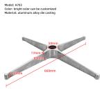 Modern Office Chair Metal Base Replacement Durable Swivel Aluminium Chair Base