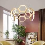 Hexagon LED Acrylic Commercial Chandelier Modern Decorative Lamps Originality