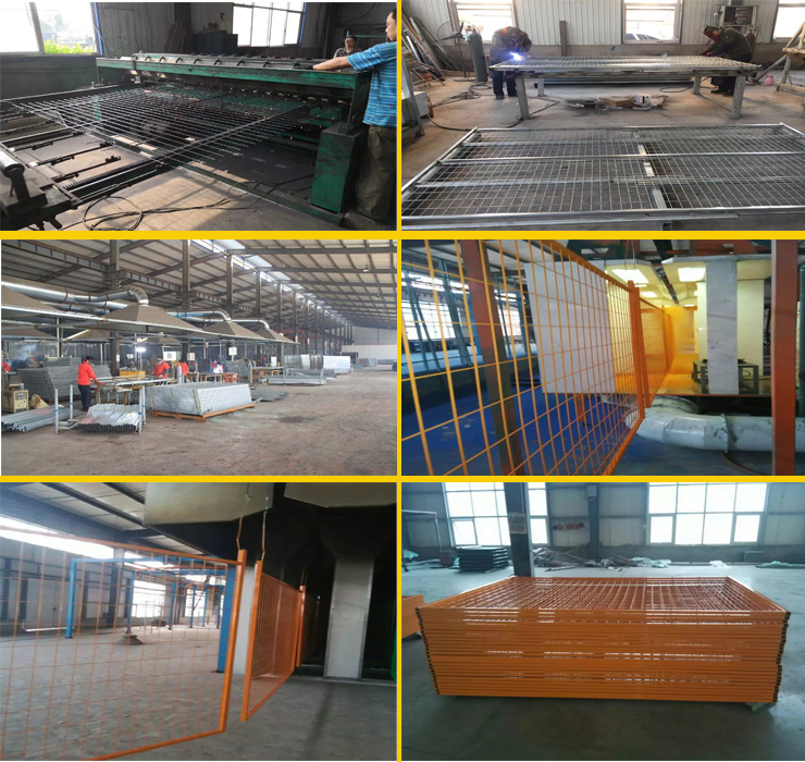 Hot Sale 6x10 Construction Event Canada Temporary Fence Panels With Orange Color