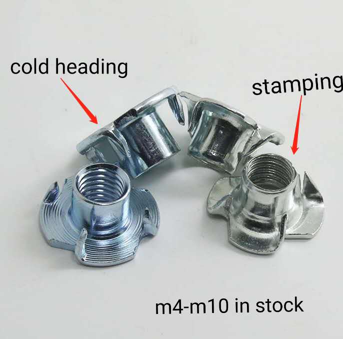T-nuts Block Hole Sliding Tee Slot Four Claw T Nut