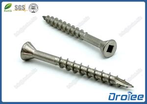 Wholesale 304 Stainless Steel Decking Screws, Square Drive, Countersunk Head with 4 Nibs from china suppliers