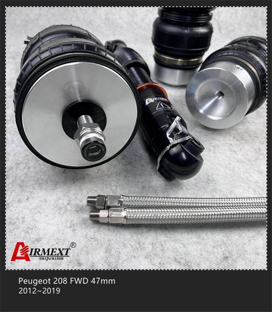 For Peugeot 208 FWD 47mm 2012-2019 air strut kit air suspension
