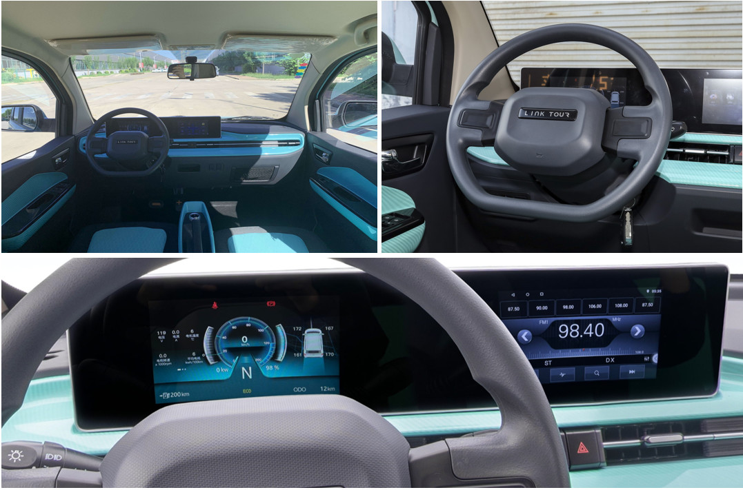 CLTC Range Up To 205km High Speed Pure Electric Car Link 01 Durable Safety Sedan