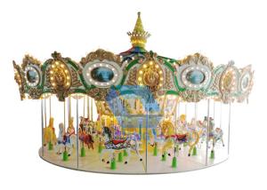 Wholesale Modern Theme Park Carousel 4.8m Height Kids Outdoor Merry Go Round With Cover from china suppliers
