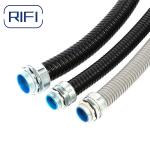 Black Orange Grey PVC Flexible Conduit Electrical Galvanized Steel Flexible Pipe