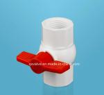 Low Temperature Socket PVC Ball Valve for 11/4" Brown Water Pipe in Brazil