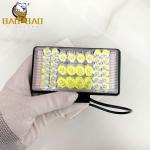 36 LED Iron Red Blue Flashing Police Light halo Round Headlight for Motorbikes