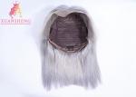Colored Grey Human Hair Lace Front Bob Wigs , Virgin Human Hair Wigs
