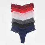 Stretch Lace Hipster Panties Underwear Thong Pink Girl'S Low Rise Ladies Fashion