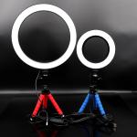 16 / 26cm Beauty Ring Light USB Dimmable Lamp Selfie With MiNi Tripod Live