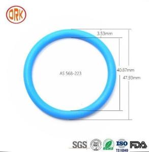 Wholesale 0.5mm - 1000mm 568 Blue Silicone Sealing Rubber Ring RoHS Rubber Flat O Rings from china suppliers
