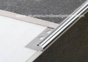 Wholesale 10mm Stainless Steel Round Edge Tile Trim / Outside Corner Trim Long Durability from china suppliers