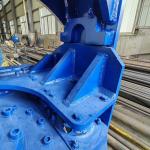 Q355B Hydraulic Vibratory Pile Driver , Vibratory Hammer For Excavator 33-33 Ton
