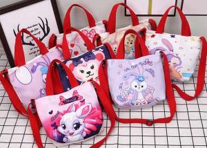 Wholesale Cartoon canvas bag girls shopping bag lunch box tote hand carry Thermal Transfer logo picture bag crossbody wholesale from china suppliers