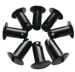 Universal Black Aluminum 5/16" * 0.500" Quick Quarter Turn Dzus Fasteners with