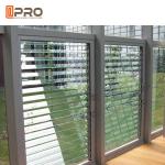 Aluminum Glass Louvre Windows , Energy Efficient Breezway Louver Windows