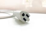American 3pin white extension power cord without stopper 10A/16A copper power