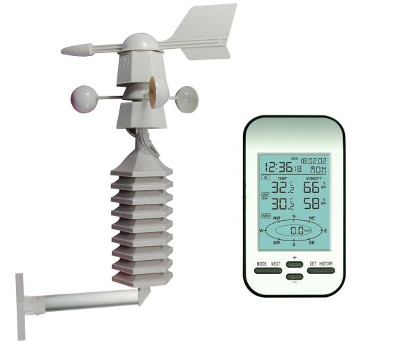 Outdoor Wireless Weather Station Temperature Humidity Wind Direction And Speed