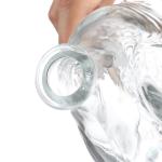 Customize Sealing Type Super Flint Glass 750ml Square Spirit Fish Shape Liquor