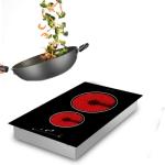 Sensor Touch 60Hz 3000w Two Burner Ceramic Cooktop