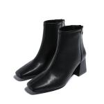 BS160 2021 Autumn And Winter Martin Boots Women'S Fashion All-Match Square Toe