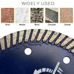 Porcelain Cutting 9 Inch Diamond Saw Blade With Removable 5/8"-11 Flange